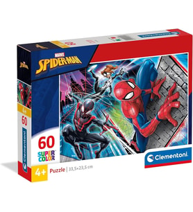 Clementoni - 26048 - Supercolor Puzzle - Marvel Spiderman - 60 parça