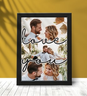 Love You Kişiye Özel 21x30 Cm Tablo Sevgililer Günü 14 Şubat