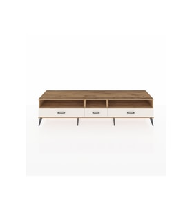 Hyperion TV Ünitesi 3 Raflı 3 Çekmeceli  220x44x51 Çam-Çam/Aytaşı