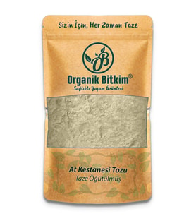 Organik Bitkim At Kestanesi Tozu (Öğütülmüş) 100 gr