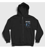 Presmono Unisex Siyah Solid Snake Metal Gear Solid Fermuarlı Kapüşonlu Sweatshirt 467200tt