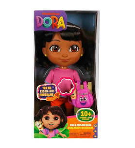Dora Şarkı Söyle ve Keşfet Bebeği 30 cm - İnteraktif Sırt Çantalı Eğitici Oyuncak (Piller Dahil)