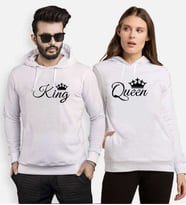 Tshirthane King Queen Tag Sevgili Kombinleri Kapüşonlu Kombini (Tek Ürün Fiyatıdır.)