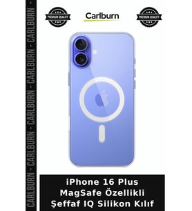 iPhone 16 Plus MagSafe Özellikli Şeffaf IQ Silikon Kılıf Cep Kapağı Mobil Aksesuar Telefon Koruma