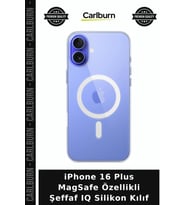 iPhone 16 Plus MagSafe Özellikli Şeffaf IQ Silikon Kılıf Cep Kapağı Mobil Aksesuar Telefon Koruma