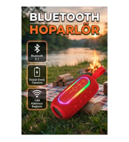 Taşınabilir Bluetooth 5.1 Hoparlör – Güçlü Ses, Derin Bas ve Uzun Pil Ömrü