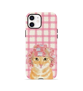 iPhone 11 Vorian Çift Katmanlı MagSafe Kılıf Pink Picnic Cat