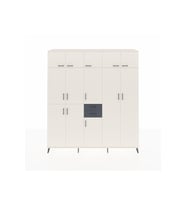 Hyperion Dolap 10 Raflı 2 Çekmeceli 3 Askılı 220x44x243 Aytaşı-Aytaşı/Antrasit
