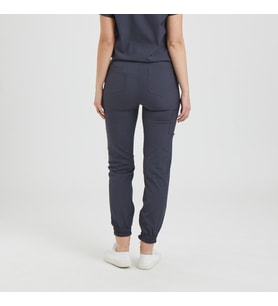 JOGGER Kadın Likralı Üniforma Pantolon- Koyu Gri (Çok Renkli)