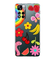PrintiFy Xiaomi Redmi Note 11 Pro Plus ile Uyumlu 1mm Slim Fit Water Color 5 Baskılı Şeffaf  Kılıf