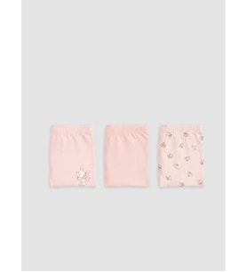 LCW Kids Pembe Baskılı Kız Çocuk Boxer 3'lü
