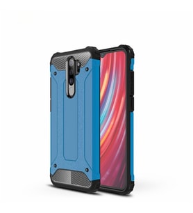 Redmi Note 8 Pro Kılıf Crash Zırh Silikon Kılıf (Mavi)
