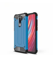 Redmi Note 8 Pro Kılıf Crash Zırh Silikon Kılıf (Mavi)