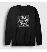 Presmono Unisex Siyah Utilitarian Napalm Death Sweatshirt 389367tt