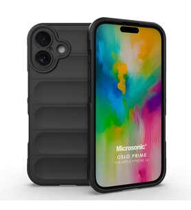 Microsonic Apple iPhone 16 Kılıf Oslo Prime Siyah (Siyah)