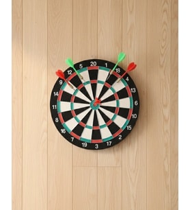 17 İnç Dart Tahtası Şık Tasarım Dayanıklı Yapı Ve Dart Oku Hediyeli