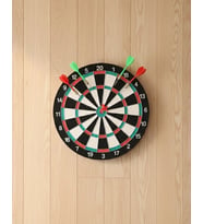 17 İnç Dart Tahtası Şık Tasarım Dayanıklı Yapı Ve Dart Oku Hediyeli