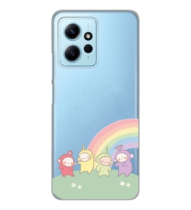 Redmi Note 12 4G Uyumlu Teletubbies Desenli Şeffaf Telefon Kılıfı