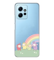 Redmi Note 12 4G Uyumlu Teletubbies Desenli Şeffaf Telefon Kılıfı