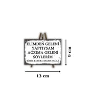 Ahşap Retro Masa Üstü Mdf Akıllı Tablo , Komik Sözler , Duvar Yazıları , Edebiyat - Akıllı305