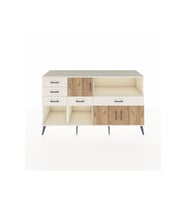 Kronos Konsol 2 Raflı 5 Çekmeceli 3 Kapaklı 176x59x99 Aytaşı-Çam/Aytaşı