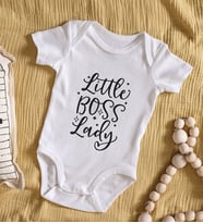 BK Kids Little Boss Lady Tasarımlı Bebek Body Zıbın - Model 1