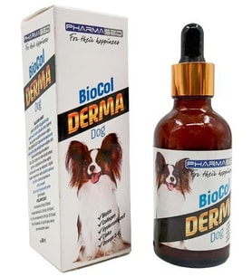 PHARMASED Derma Biocol Köpekler İçin Tüy Sağlığı ve Dökülmesi için Vitamin Takviyesi 50 ML (Krem)