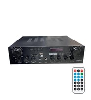 Rose FR-801 2x100 Watt 2 Zone Trafolu Stereo Anfi Mp3, Bluetooth, SD Kart 2 Mikrofon Girişli Kumandalı