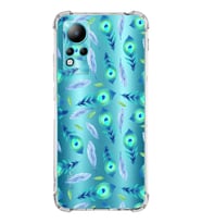 PrintiFy İnfinix Note 11 Uyumlu Nazar Boncuğu 3 Baskılı Şeffaf Köşe Korumalı Antişok Kılıf