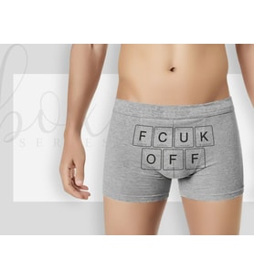 BK Gift Fcuk Tasarımlı Erkek Boxer Serisi Yıl Dönümü Hediyesi, Doğum Günü Hediyesi-4
