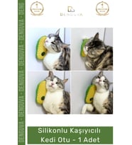 #KediKaşıyacağı Yumuşak Tüy Toplama Duvar Köşe Masaj Aparatı Pratik Etkili Silikon Kaşıyıcılı Kedi O