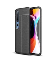 Xiaomi Mi 10 Kılıf Pu-Deri Leather Pu Serisi Esnek Soft Ultra Protection (Siyah)