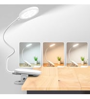 360° Esnek Kitap Okuma Lambası – Mandallı, USB Şarjlı, 3 Renk 3 Parlaklık, Dokunmatik Kontrollü Göz Korumalı LED Lamba