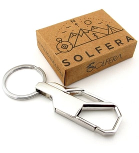 Parlak Gümüş Renk Metal Kanca Hook Outdoor Metal Anahtarlık KY038