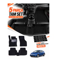 e-biz HONDA CİVİC-FK-HATCHBACK 5 KAPI (2006-2012) Uyumlu EVA Oto Paspas Metal Topukluklu Siyah
