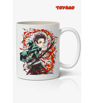 Tanjiro Kamado Demon Slayer İblis Keser Anime Beyaz Kupa Bardak Sevgiliye Arkadaşa Hediye
