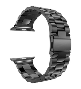 Microsonic Apple Watch Ultra 2 Metal Stainless Steel Kordon Siyah (Siyah)