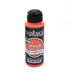 Cadence Hybrid Multisurface Akrilik Boya 120 ml. H-105 Nar Çiçeği 