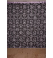 ÖRÜMCEK ÇİFT RENK LİLA İP PERDE HAZIR DÜĞMELERİ DİKİLMİŞ İP PERDE 300*280 cm