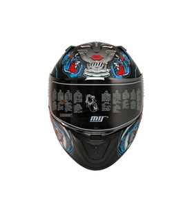 Motosiklet Kaskı Ecer 22.R06 Sertifikalı Double Vizör Full Face Kask Myth Blue