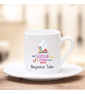 Güzellik Uzmanı Türk Kahve Fincanı (Beyaz)