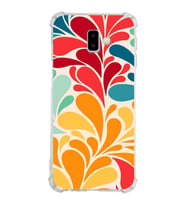 PrintiFy Samsung Galaxy J6 Uyumlu Retro Color 5 Baskılı Şeffaf Köşe Korumalı Antişok Kılıf
