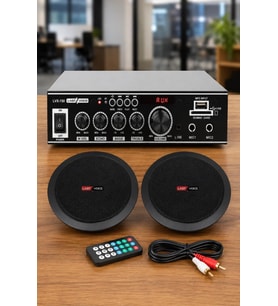 Lastvoice Black Small-1 Tavan Hoparlör ve Anfi Ses Sistemi Paketi