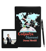 Coğrafya Öğretmenlerine Özel Defter Kalem & Fotoğraflı İnstagram Çerçeve Hediye Seti