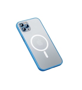 Apple iPhone 12 Pro Uyumlu Kılıf Zore Mokka Wireless Kapak (Mavi)