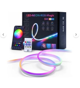 RYVEX 5 metre USB Şerit NEON LED Animasyonlu Kumandalı Ve Telefon Kontrollü Argb