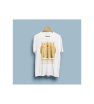 Oversize Vitruvius Adamı Poster Baskı Unisex T-shirt (Beyaz)