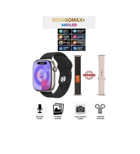 Premium WEARFİT Amoled Ekran HK9 PRO MAX+ Watch Çift Kordon OpenAI's New Chatgpt