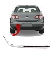 Vw Passat B6 Sol Arka Tampon Nikelajı 2006-2011 3C5807459A