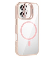 Durukar® iPhone 17 Remim Lensli Magsafe Standlı Kapak - Pembe